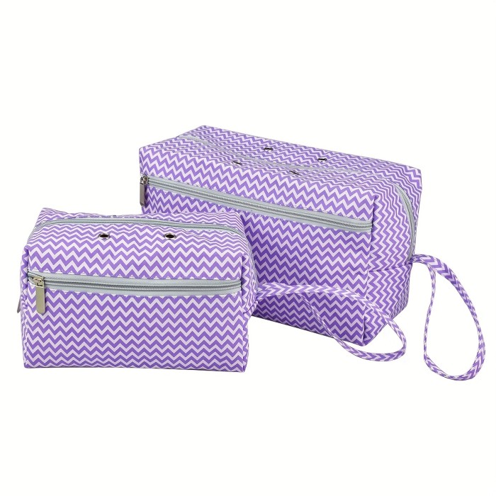 Yarn Storage Bag, Fabric Storage Bag With 4 Wire Hole And Compartment