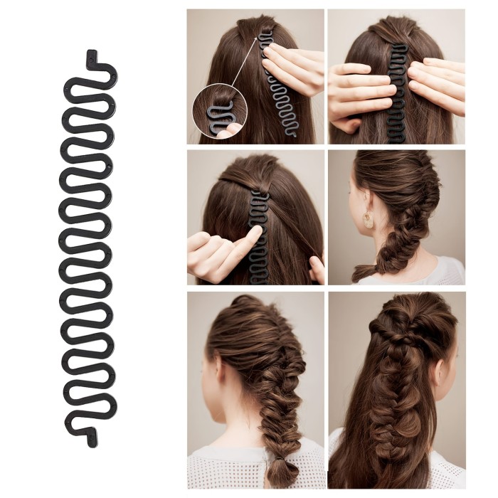 Hair Braiding DIY Hair Styling Tools Hair Braiding Tools (Pack Of 6 )