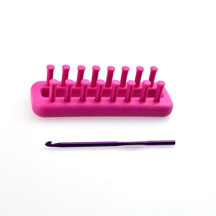 Mini Knitting Kit With A Crochet Hook, DIY Yarn Knitting Tool For Knitting Lovers To Make Socks, Scarf, Hats