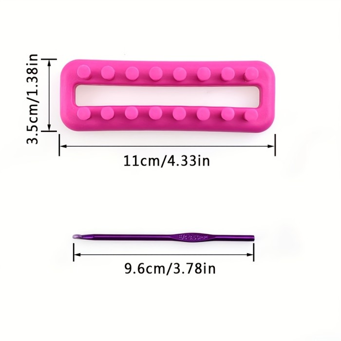Mini Knitting Kit With A Crochet Hook, DIY Yarn Knitting Tool For Knitting Lovers To Make Socks, Scarf, Hats