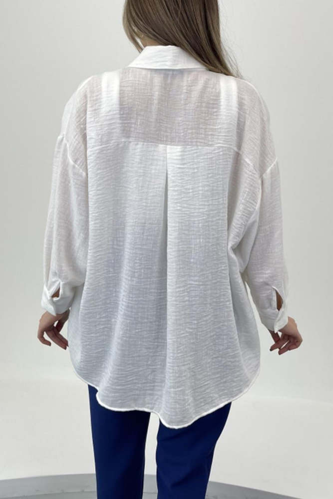 Casual Floral Patchwork Turndown Collar Tops