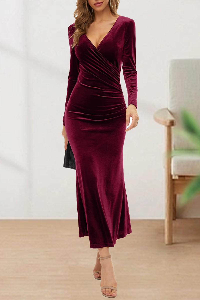 Branwen | Daily Elegant Solid Color Sleeveless V-Neck Distressed Dresses (6 Colors) main image 1