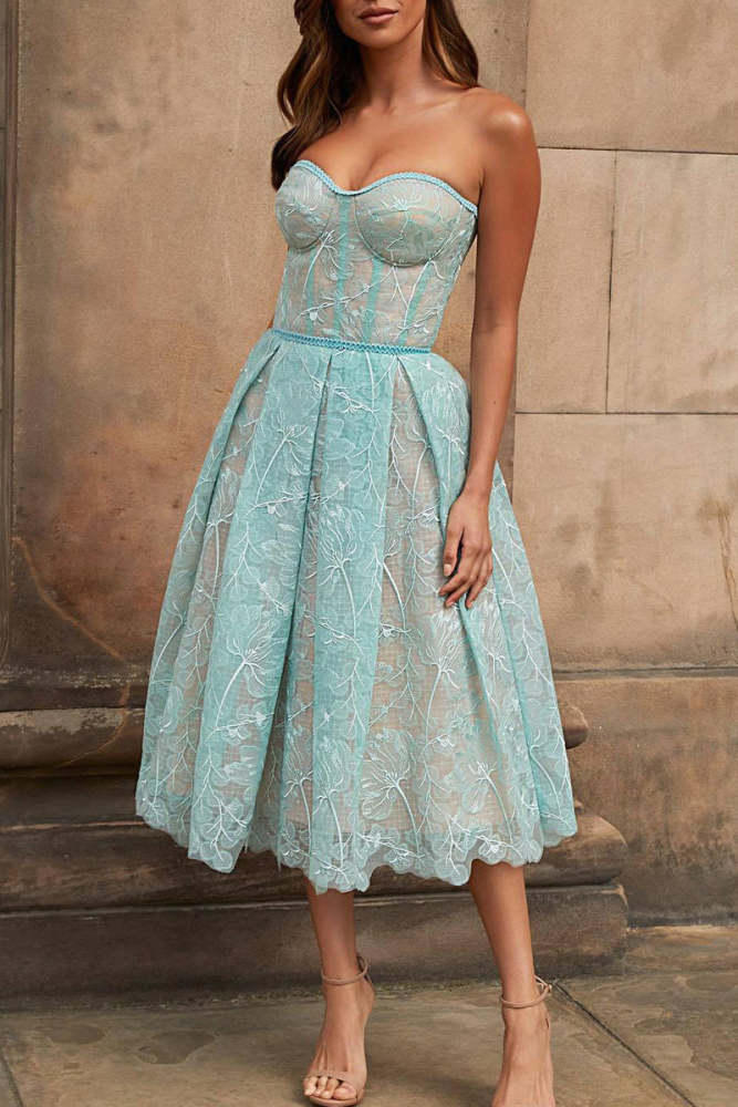 Casual Colorblock Patchwork Irregular Contrast Halter Irregular Dresses main image 0
