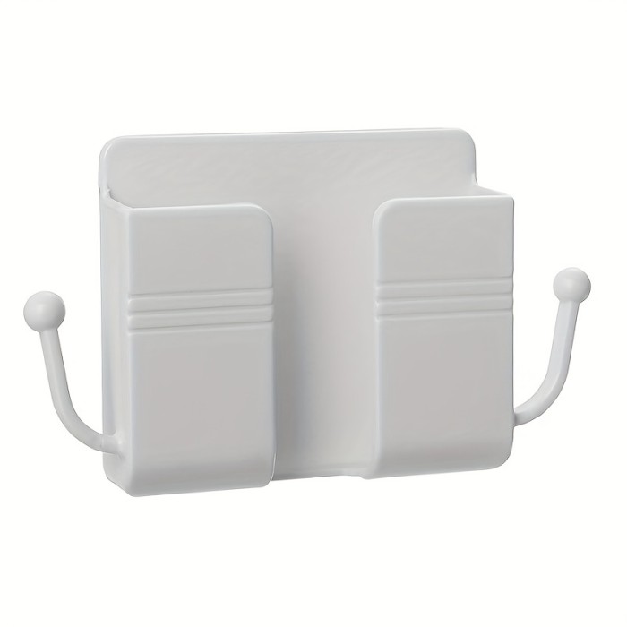 Organize Your Home with This Wall Mounted Remote Control, Mobile Phone and Charging Multifunction Hook Storage Box!