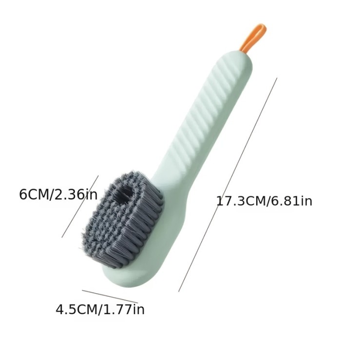 1pc, Scrubbing Shoe Brush, Waterproof Multifunctional Plus Fluid Shoe Brush, Home Soft Bristle Laundry Brush, Wash Shoes Special No Hurt Brush For Laundry Living Room Bathroom