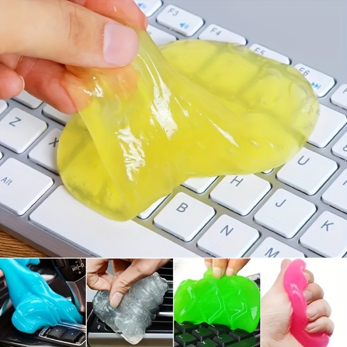 70g\u002F160g\u002F200g Cleaning Gel For Car, Car Cleaning Kit Universal Detailing Automotive Dust Car Crevice Cleaner Auto Air Vent Interior Detail Removal Putty Cleaning Keyboard Cleaner For Car Vents, PC, Laptops, Cameras