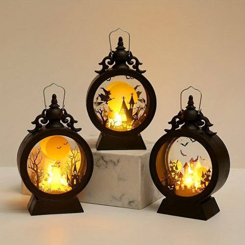 Make Halloween Magical with this Vintage LED Electronic Candle Light Hanging Lantern!