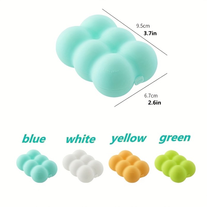 1pc 6 Grids Thickened Pill Box, Pill Storage Box, Jewelry Box, Multiple Purposes, Multiple Color Choices, Jewelry Storage Box, Pill Storage Box, Pill Box, Packing Box, Small Jewelry Storage Box