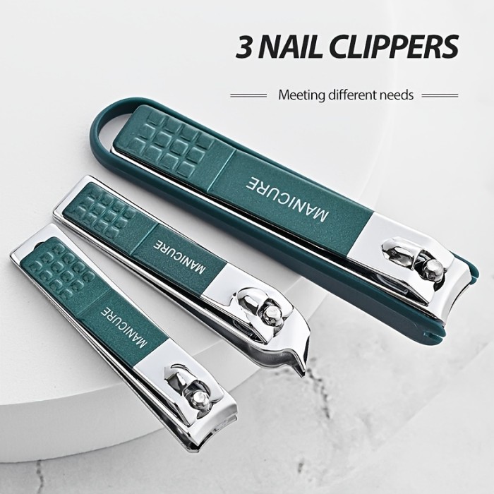 4pcs Household Nail Clipper Set Full Set New High-end Special Nail Scissors Nail Clipper Pedicure Tool Set Box