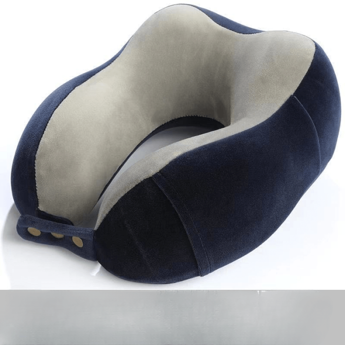 U-Shaped Memory Foam Neck Protection Pillow - Disassembles & Washes Easily for Travel & Aircraft Use