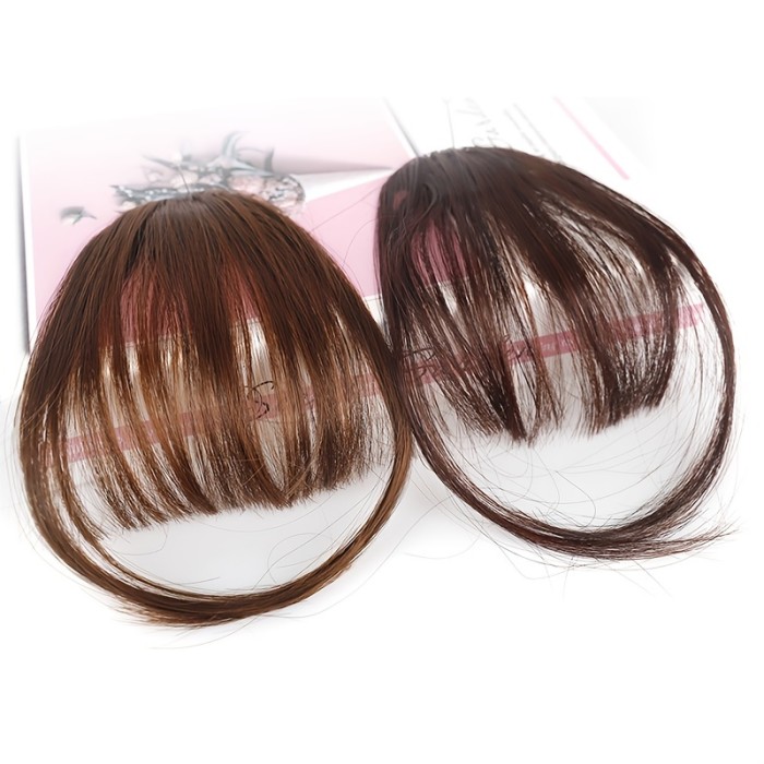 Bangs Clip Bangs Extension Bangs With Clip In Bangs Wig Women's Natural Color Washable Dyeable  Style Wigs For Women
