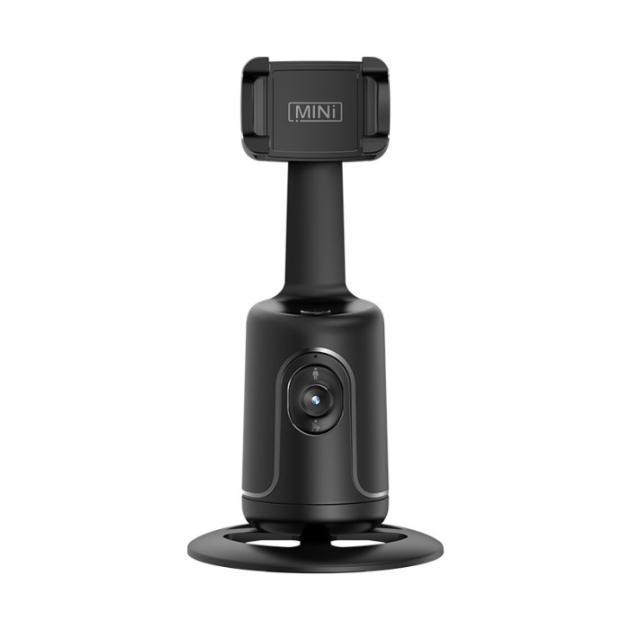 Face Tracking Tripod, No App Required, 360° Rotation Face Body Phone Camera Mount Smart Shooting Phone Tracking Holder For Live Vlog Streaming Video, Rechargeable Battery
