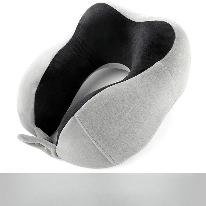 U-Shaped Memory Foam Neck Protection Pillow - Disassembles & Washes Easily for Travel & Aircraft Use
