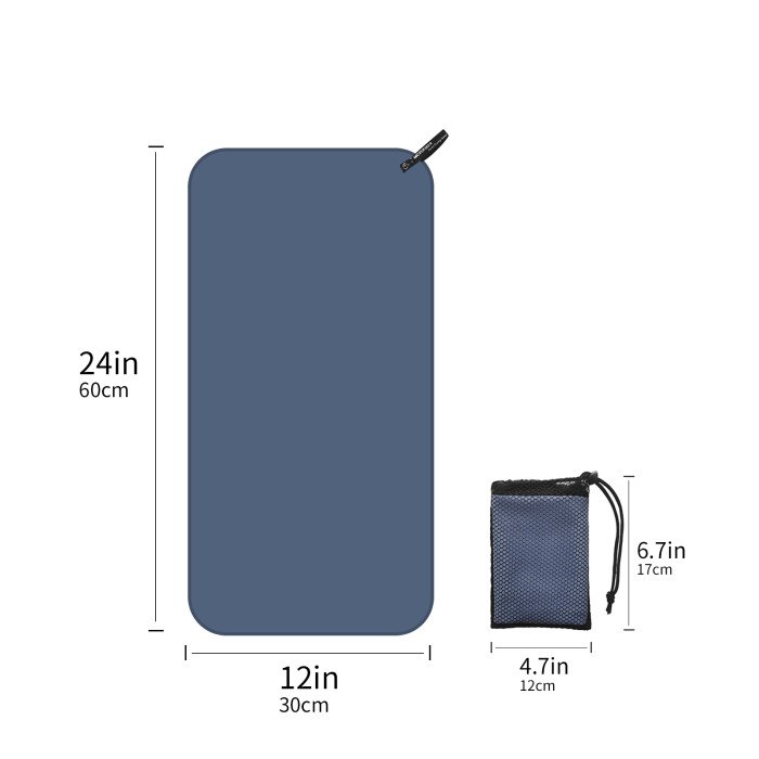 1pc Mutao Microfiber Towel With Mesh Bag, Quick Drying Absorbent Towels For Camping, Gym Yoga, Backpacking, Hiking