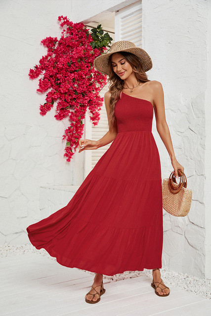 Elegant Fashion Casual Solid Color Maxi Dress