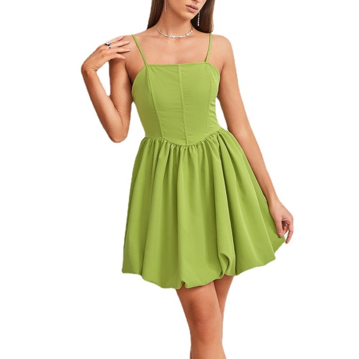 New Stylish Sexy Sweet Backless Slip Mini Dress