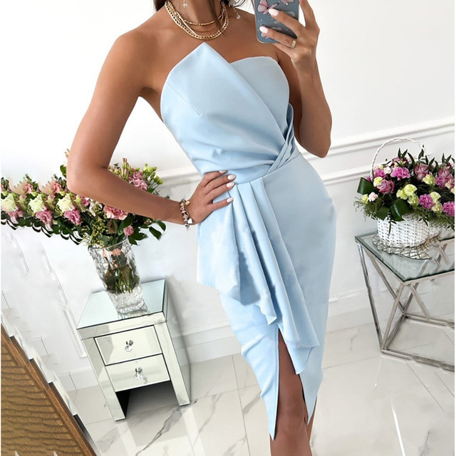Women's Irregular Elegant Sexy Party Dress Wedding Guest Dress