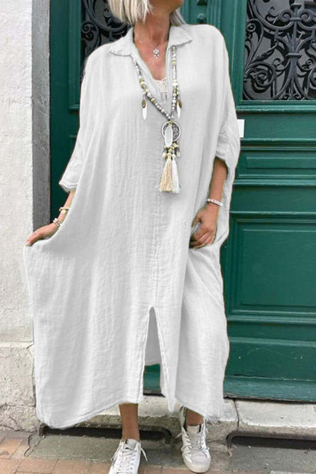 Sexy Solid Color Irregular Pleated Oblique Collar Irregular Dresses main image 1