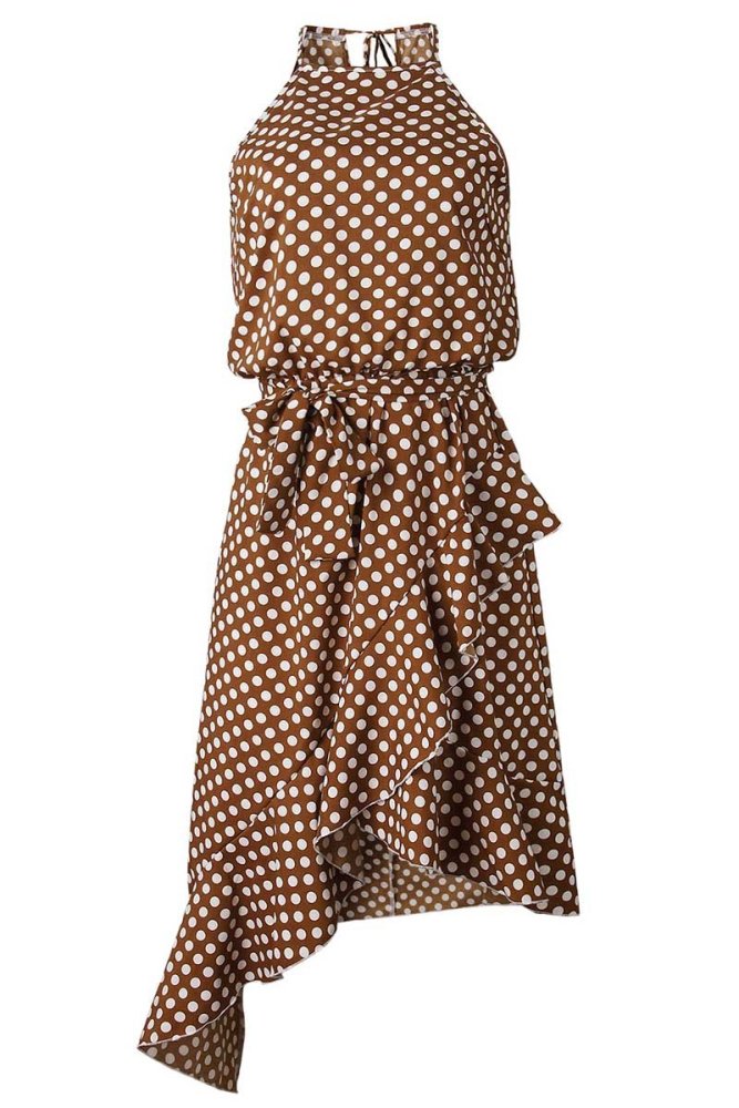 Irregular Polka Dot Dress (2 Colors)