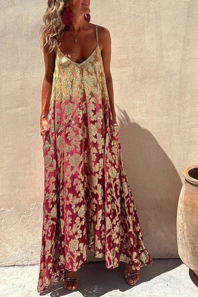 2025 Hepburn style neck sling dress women's summer high-end adult dress long dress small black dress beach dress