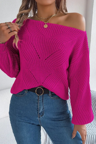 Fashion Woman Vintage Loose Fit Knitted Sweaters