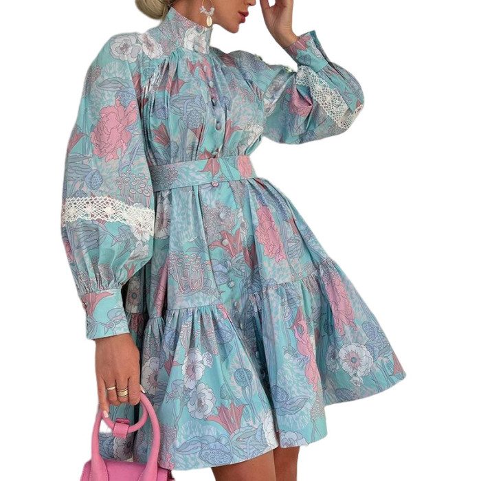 New Women's Fashion Print Casual Dress