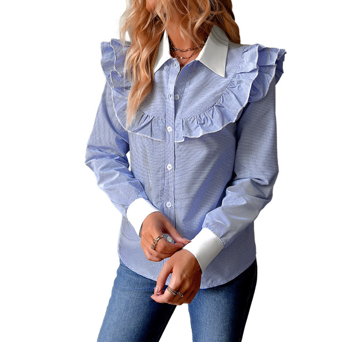 Women's Fashion Casual Long Sleeve Blouse