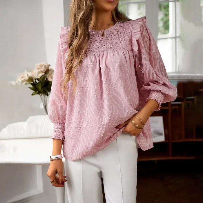 Women's Fashionable Elegant Long Sleeve Blouse