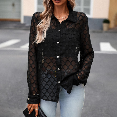 Women's Fashion Sexy Long Sleeve Blouse