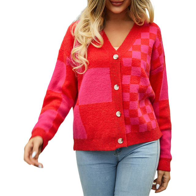 Women's Loose Casual Single Breasted Sweater Cardigan