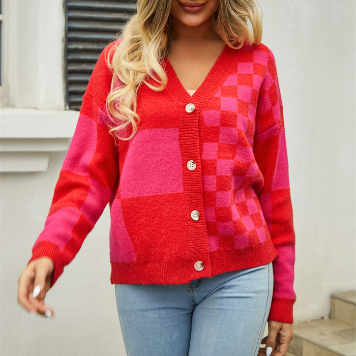 Women's Loose Casual Single Breasted Sweater Cardigan