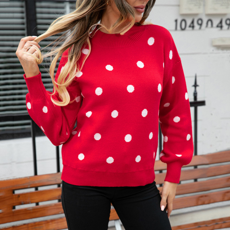 Women Loose Fit Knitted Pullover Sweater