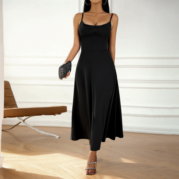 Women's Solid Color Sexy Slip Dress