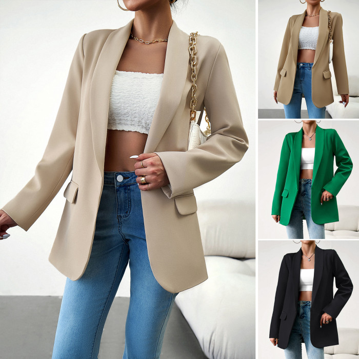 Women's Fashion Solid Color Blazer