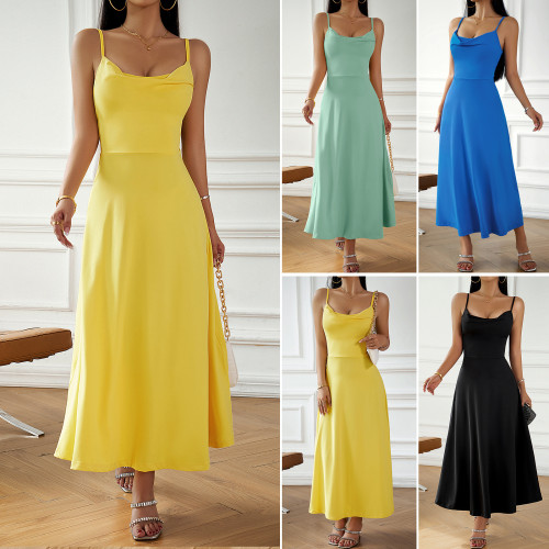 Women's Solid Color Sexy Slip Dress