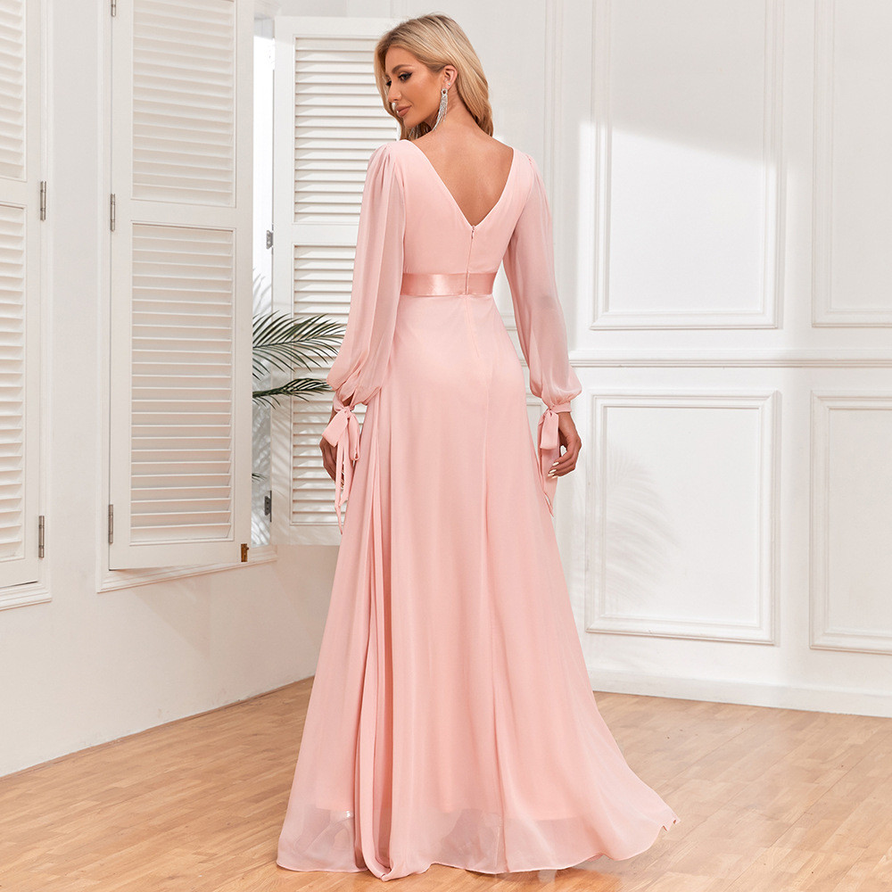 Pink Long Sleeve Dress main image 1
