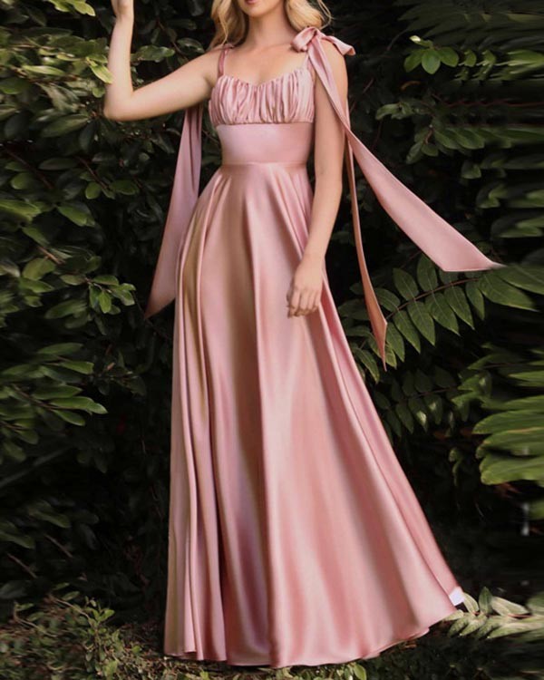 Sexy Sleeveless Satin Slip Dress
