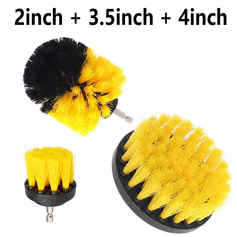 3pcs Drill Brush Set, Power Scrubber Wash Cleaning Brushes Tool Kit, Clean All Purpose Drill Brush For Grout Floor Tub Shower Tile Bathroom Kitchen Surface