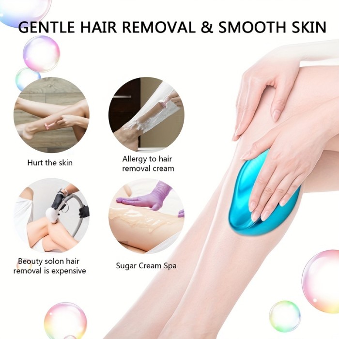 Reusable Crystal Hair Remover For Women Legs - Magic Painless Hair Remover Without Shaving Skin Exfoliator Tool,Washable Nano Hair Removal For Smooth Skin Effect Gifts