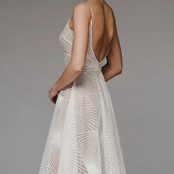 🔥Hot Sale🔥 Fashion V Neck Sling A-Line Dress