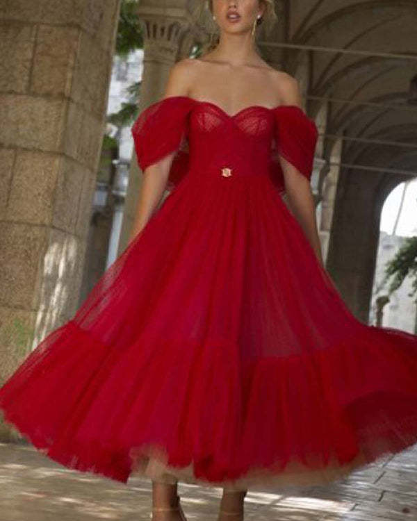 Tube Top Corset Mesh Fluffy Princess Dress S-3XL
