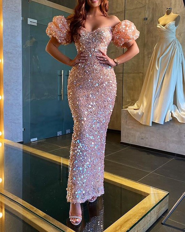 Sexy Split Hip Evening Dress