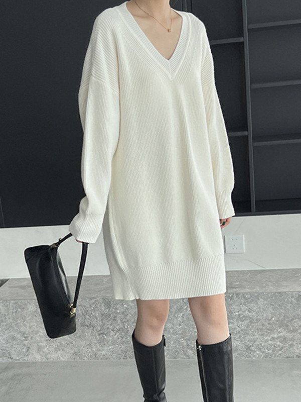 V Neck Sweater Dress Express