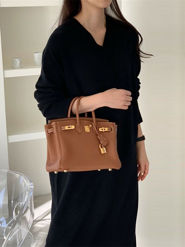 Urban Loose Long Sleeves Solid Color V-Neck Sweater Dresses