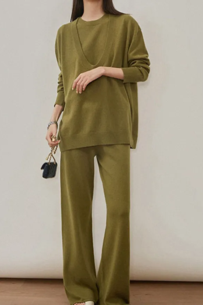 Retro high-end fashion three-piece set