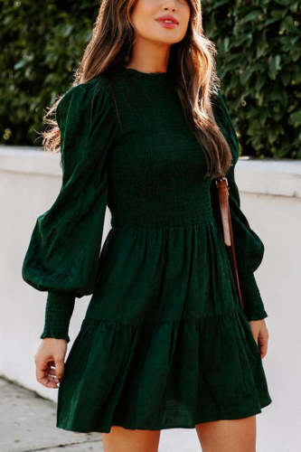 Long Sleeve Smocked Dress