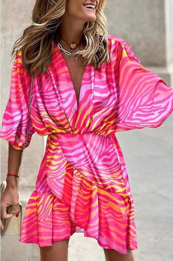 Printed Mini Dress