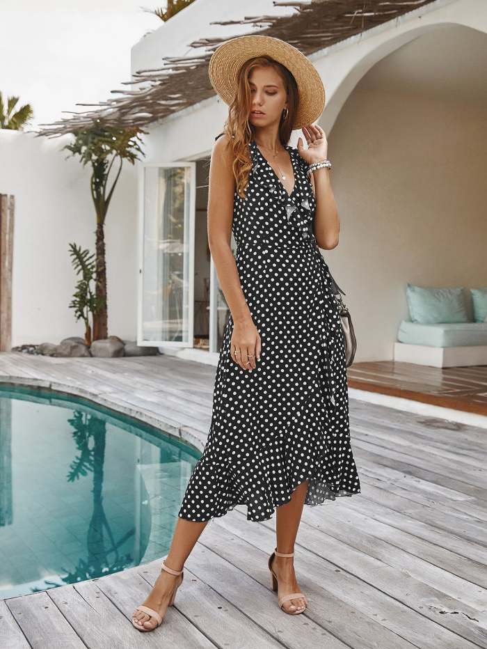 Wave Sexy Vest Dress Summer