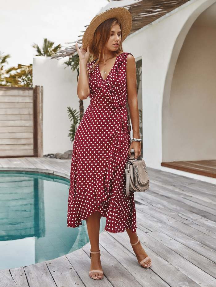 Wave Sexy Vest Dress Summer