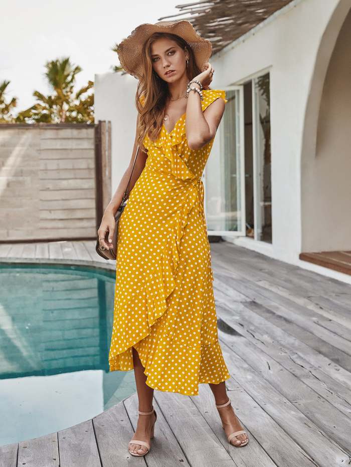 Wave Sexy Vest Dress Summer